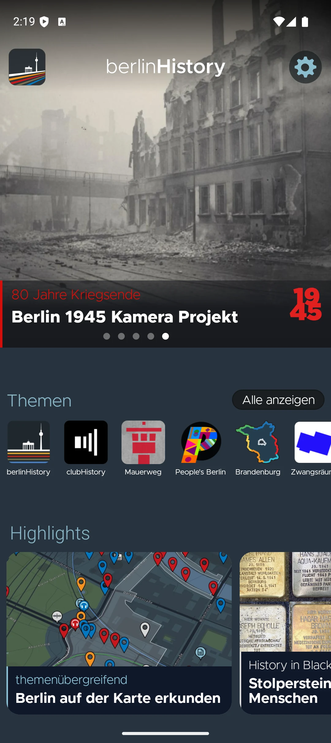 berlinHistory screenshot